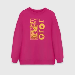 Женский свитшот oversize без начеса хлопок JoJo