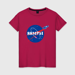 Женская футболка хлопок NASA Delorean