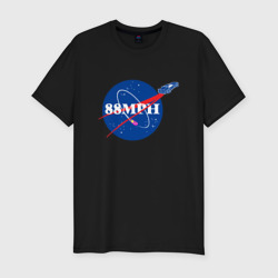 Мужская футболка хлопок Slim NASA Delorean
