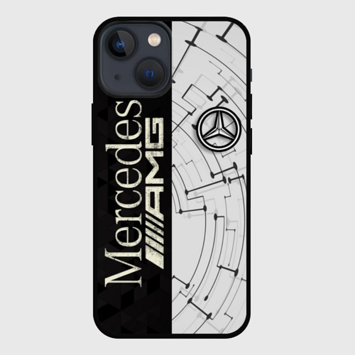 Чехол для iPhone 13 mini с принтом Mercedes, вид спереди #2