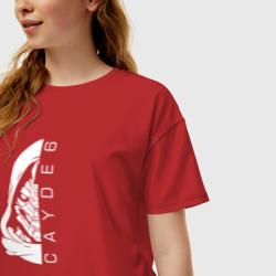 Женская футболка хлопок Oversize Cayde-6 - фото 2