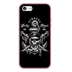 Чехол для iPhone 5/5S матовый Pirates Jolly Roger