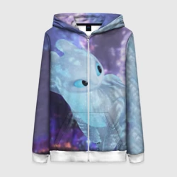 Женская толстовка 3D на молнии Как приручить дракона