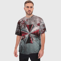 Мужская футболка oversize 3D Umbrella - фото 2