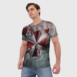 Мужская футболка 3D Umbrella - фото 2