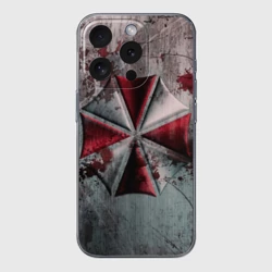 Чехол для iPhone 15 Pro силиконовый с защитой камеры Umbrella