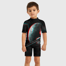 Детский купальный костюм 3D Cosmos Glitch - фото 2