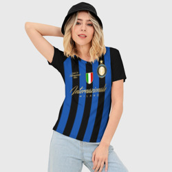 Женская футболка 3D Slim Интер Милан - фото 2