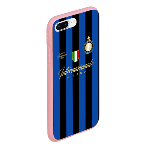 Чехол для iPhone 7Plus/8 Plus матовый Интер Милан, цвет баблгам - фото 3