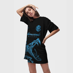 Платье-футболка 3D Интер Милан - фото 2