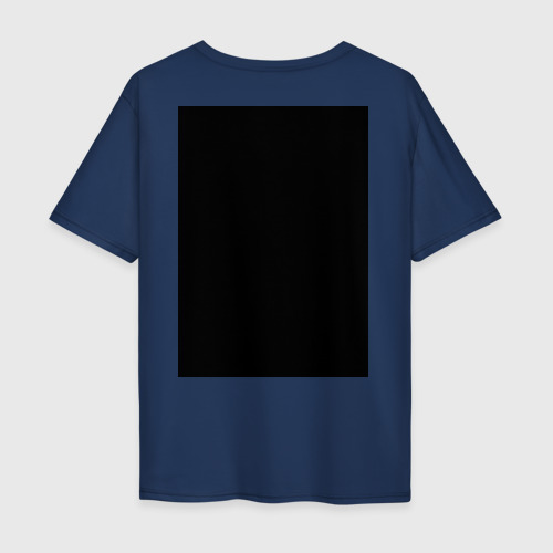 Мужская футболка хлопок Oversize I Survived, цвет темно-синий - фото 2