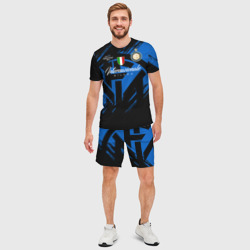 Мужской костюм с шортами 3D Интер Милан логотипы - фото 2