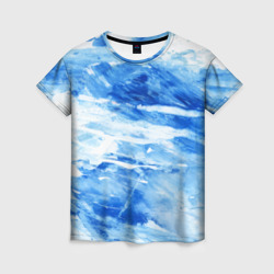 Женская футболка 3D Акварельное море