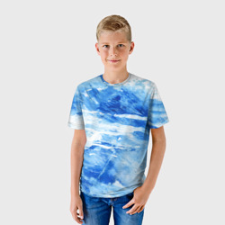 Детская футболка 3D Акварельное море - фото 2