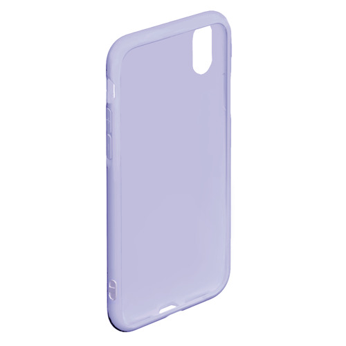 Чехол для iPhone XS Max матовый Акварельное море, цвет светло-сиреневый - фото 4