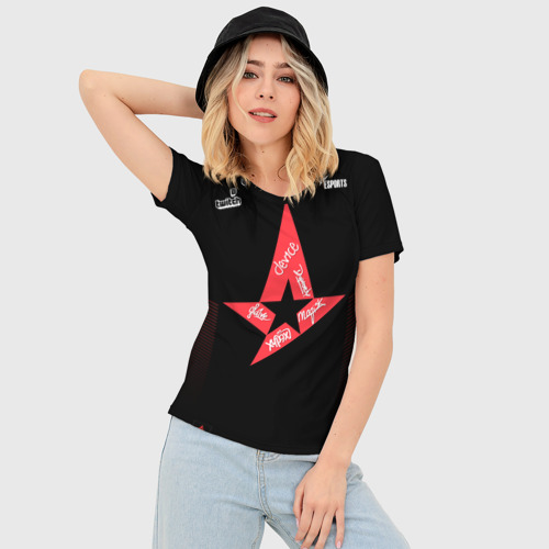 Женская футболка 3D Slim Astralis Jersey 2019, цвет 3D печать - фото 3