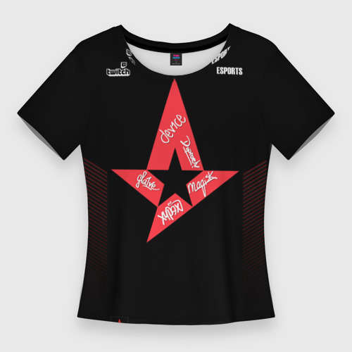 Женская футболка 3D Slim Astralis Jersey 2019, цвет 3D печать