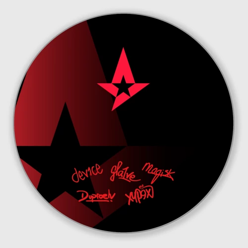 Круглый коврик для мышки Astralis - All Stars 2019