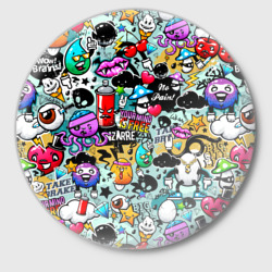 Значок Яркий стикерпак граффити