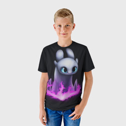Детская футболка 3D Как приручить дракона - фото 2