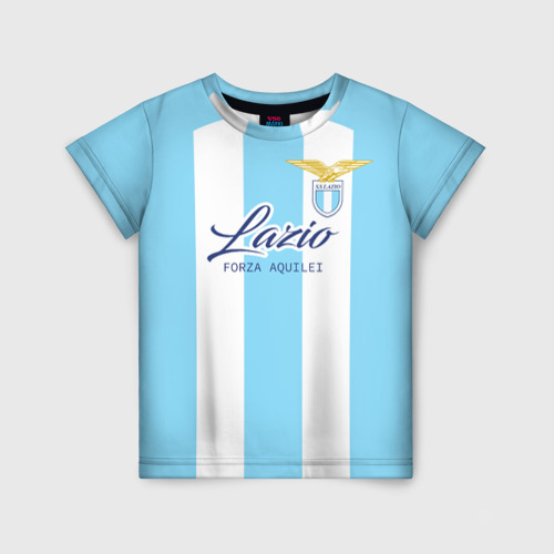 Детская футболка с принтом Лацио, вид спереди №1