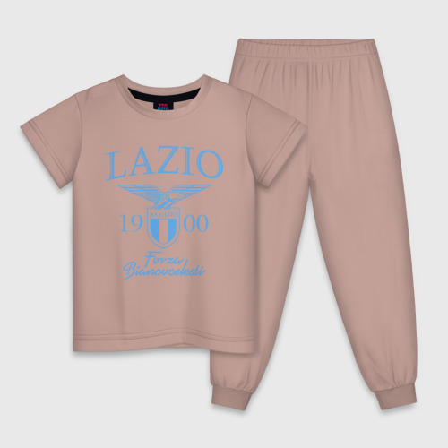 Детская пижама хлопок Лацио, цвет пыльно-розовый