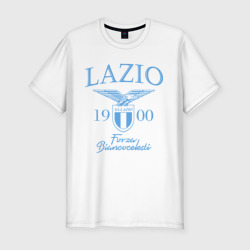 Лацио – Мужская футболка хлопок Slim с принтом купить