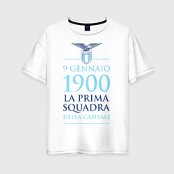 Женская футболка хлопок Oversize Лацио