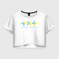 Женская футболка Crop-top 3D Tomorrow X together TXT
