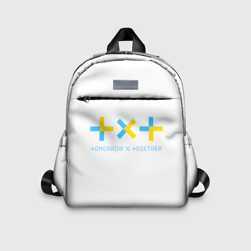 Детский рюкзак 3D с принтом TOMORROW X TOGETHER / TXT, вид спереди #2