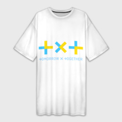 Платье-футболка 3D Tomorrow X together TXT