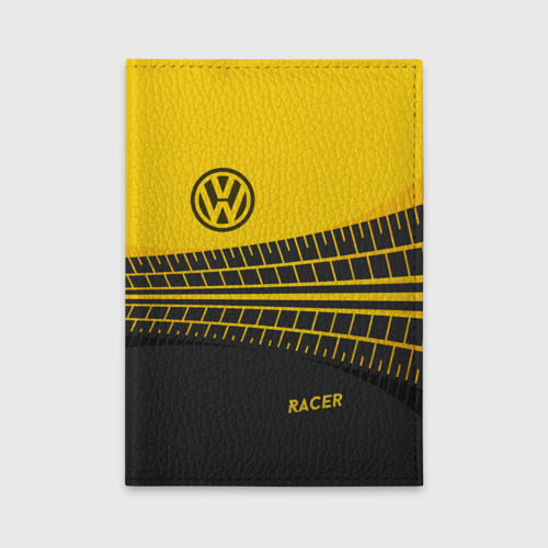 Обложка для автодокументов Volkswagen, цвет желтый
