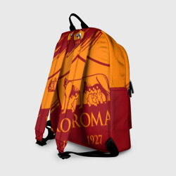 Рюкзак с принтом Рома для любого человека, вид сзади №1. Цвет основы: белый