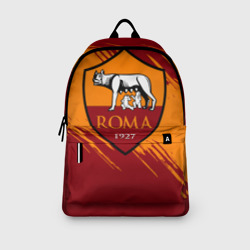 Рюкзак с принтом Рома для любого человека, вид спереди №3. Цвет основы: белый