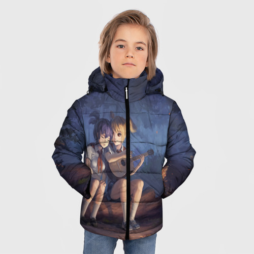 Зимняя куртка для мальчиков 3D Бесконечное лето: Лена и Алиса, цвет черный - фото 3