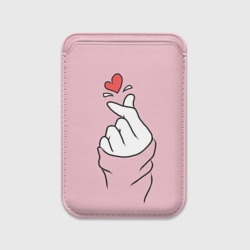 Картхолдер Magsafe магнитный Я тебя люблю - корейское сердечко