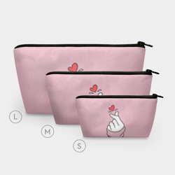 Косметичка 3D Я тебя люблю - корейское сердечко - фото 2