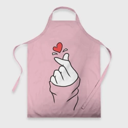 Фартук 3D Я тебя люблю - корейское сердечко