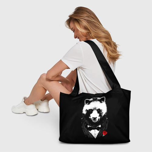 Пляжная сумка 3D Медведь крестный отец - фото 6