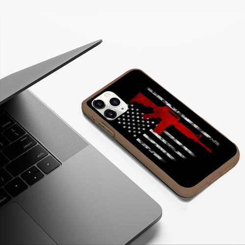 Чехол для iPhone 11 Pro Max матовый с принтом American Patriot, фото #5