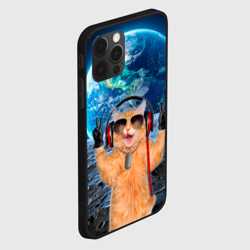 Чехол для iPhone 12 Pro Max Кот диджей на луне - фото 2
