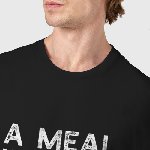 Мужская футболка хлопок Breakfast, цвет черный - фото 6