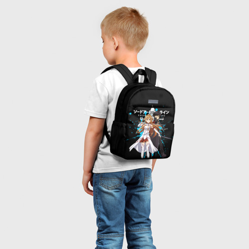 Детский рюкзак 3D с принтом Мастера меча онлайн, фото на моделе #1