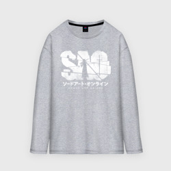 Женский лонгслив oversize хлопок Мастера меча онлайн