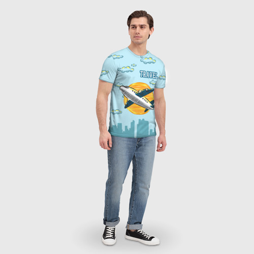 Мужская футболка 3D Путешествия, цвет 3D печать - фото 5