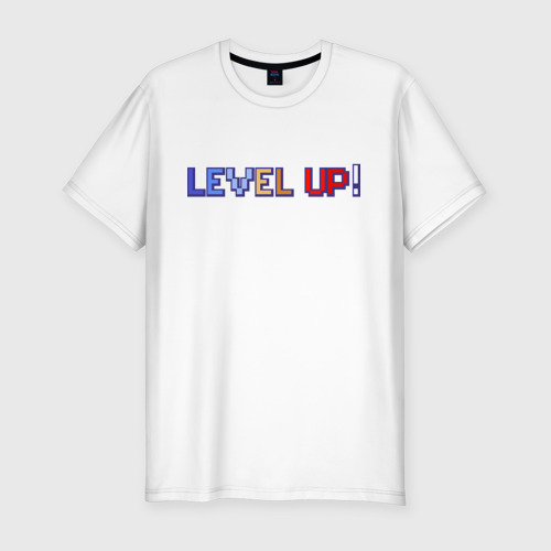 Мужская футболка хлопок Slim LEVEL UP!