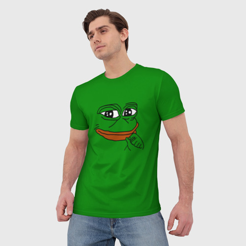 Мужская футболка 3D Pepe, цвет 3D печать - фото 3