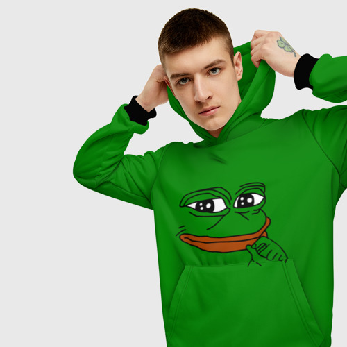 Мужская толстовка 3D Pepe, цвет черный - фото 5