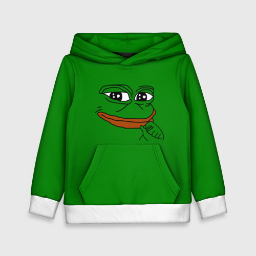 Детская толстовка 3D Pepe, цвет белый