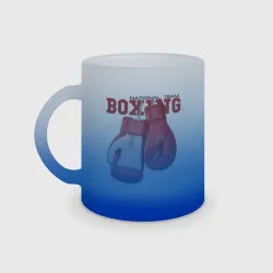 Кружка матовая стеклянная National Team Boxing